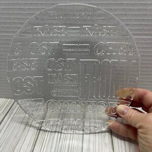 Vintage Jeannette Glass Cheese Plate